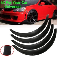 Guardabarros universales para guardabarros de coche, 8 unidades/juego, protectores contra salpicaduras de barro, Protector de cejas de rueda ancha negra
