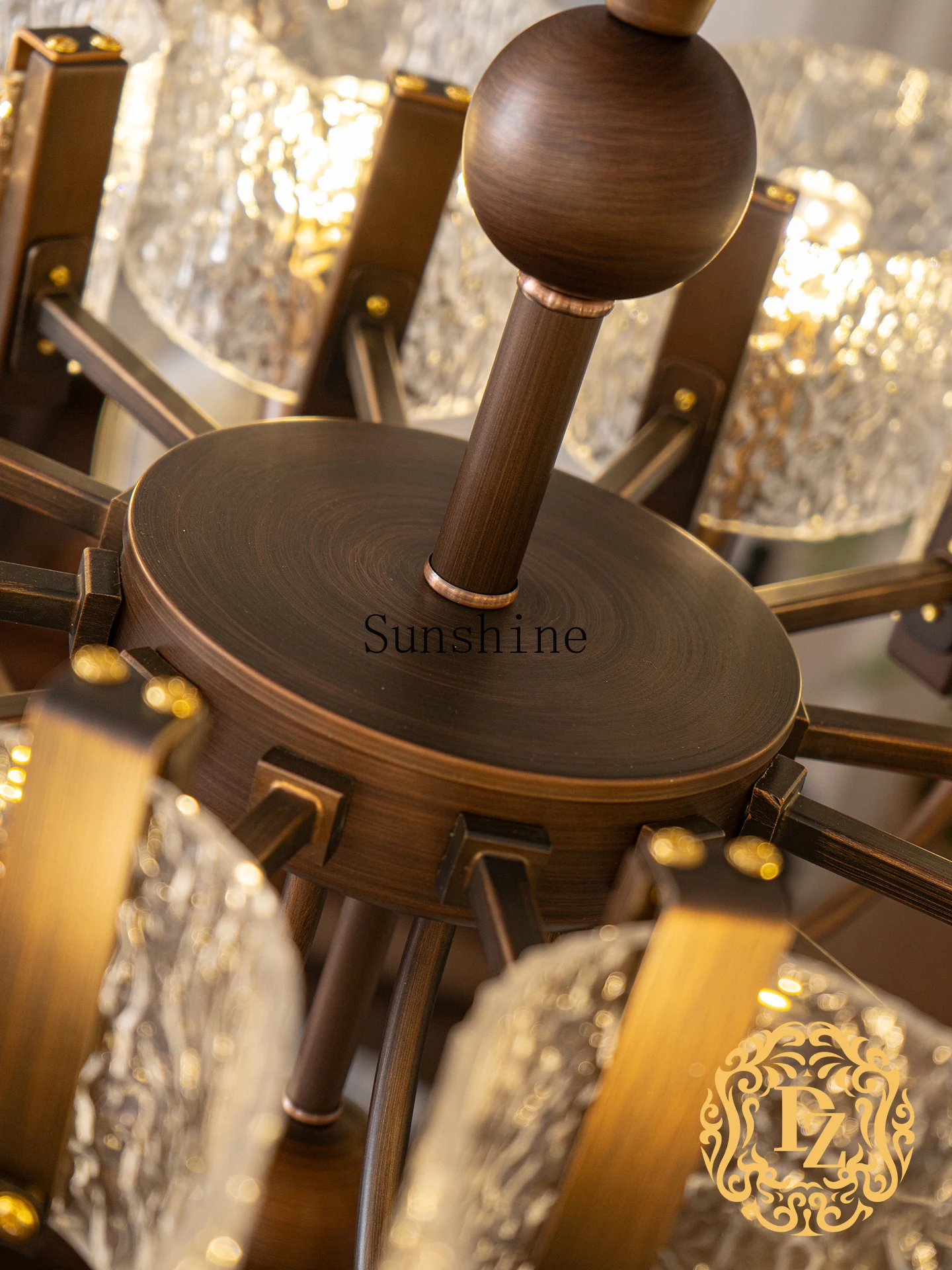 غرفة المعيشة المصباح الرئيسي الفرنسي العتيقة الراقية مصابيح التصميم الرجعية