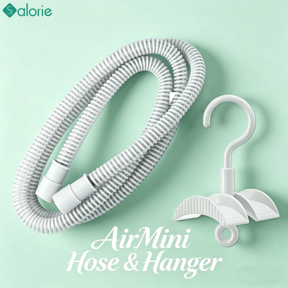 AirMini CPAP Hose & Hose Hanger Hook Replacement Set 1.8m Flexible Tubing & Holder for Sleep Apnea Therapy Essential CPAP Supply