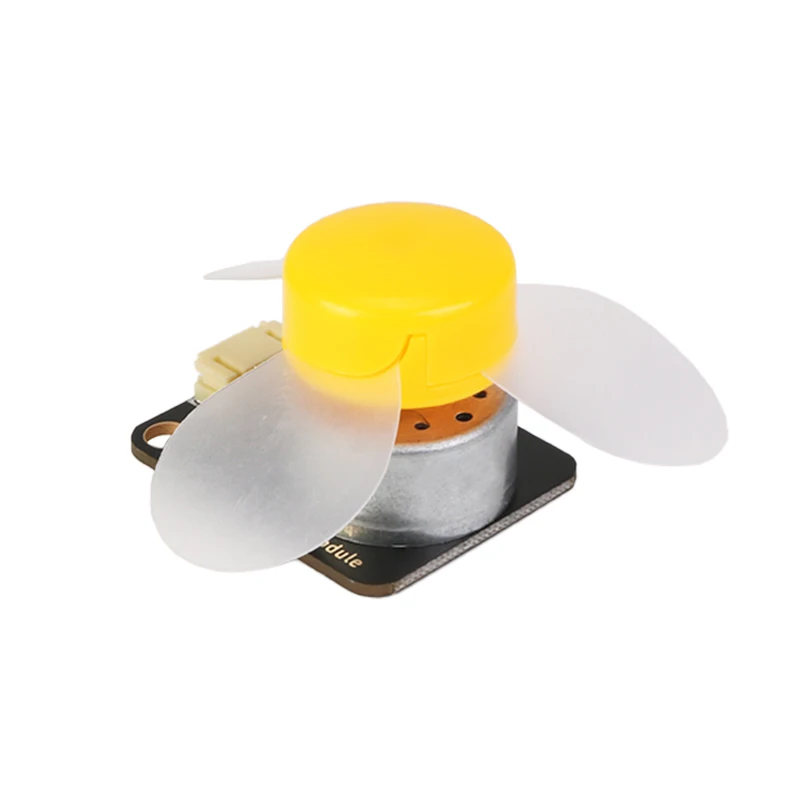 DC motor with fan blade motor forward and reverse motor switch PWM speed regulation 5V compatible with LEGO building block image 3