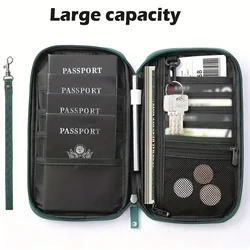 Soporte de viaje para pasaporte, billetera de viaje, accesorios de viaje, bolsa para documentos, tarjeta, soporte para pasaporte familiar, organizador de documentos