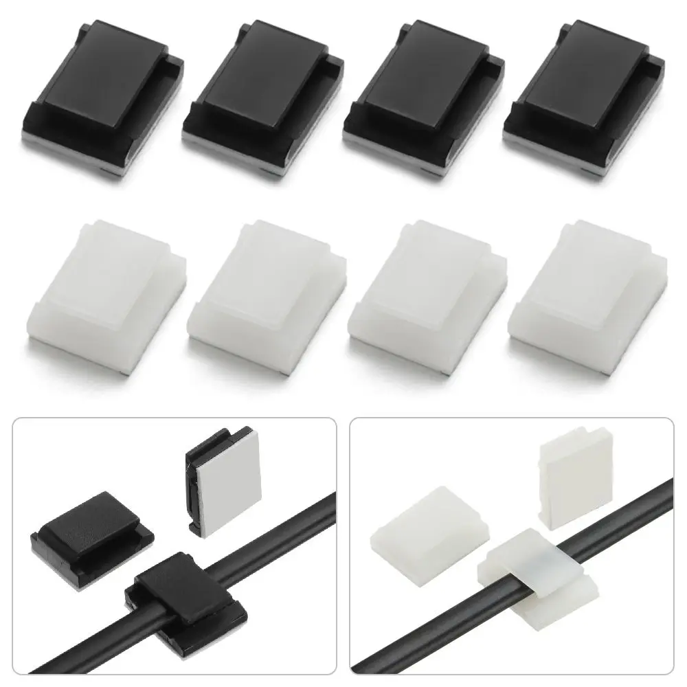 10 Stück selbst klebende Kabel klemme Tisch Schreibtisch Aufbewahrung Kabelbinder praktische Befestigung Clip Draht halter Organizer langlebige Kabel klemmen