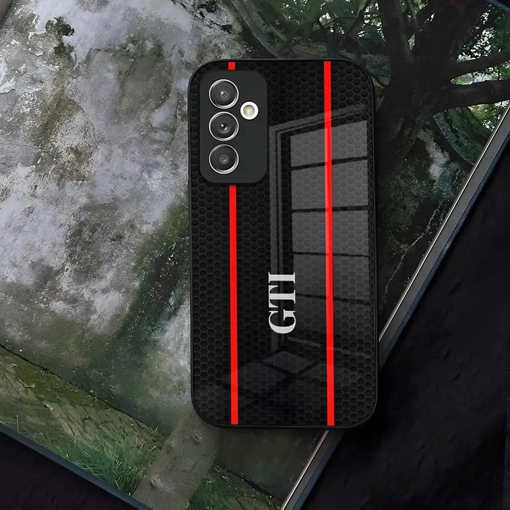 Golf MK1 G-GTI Car Phone Case Glass For Samsung Galaxy S24 S26 S25 S22 S20 S23 S21 Ultra Fe Plus A16 A34 A54 A24 A52 A53 Coque