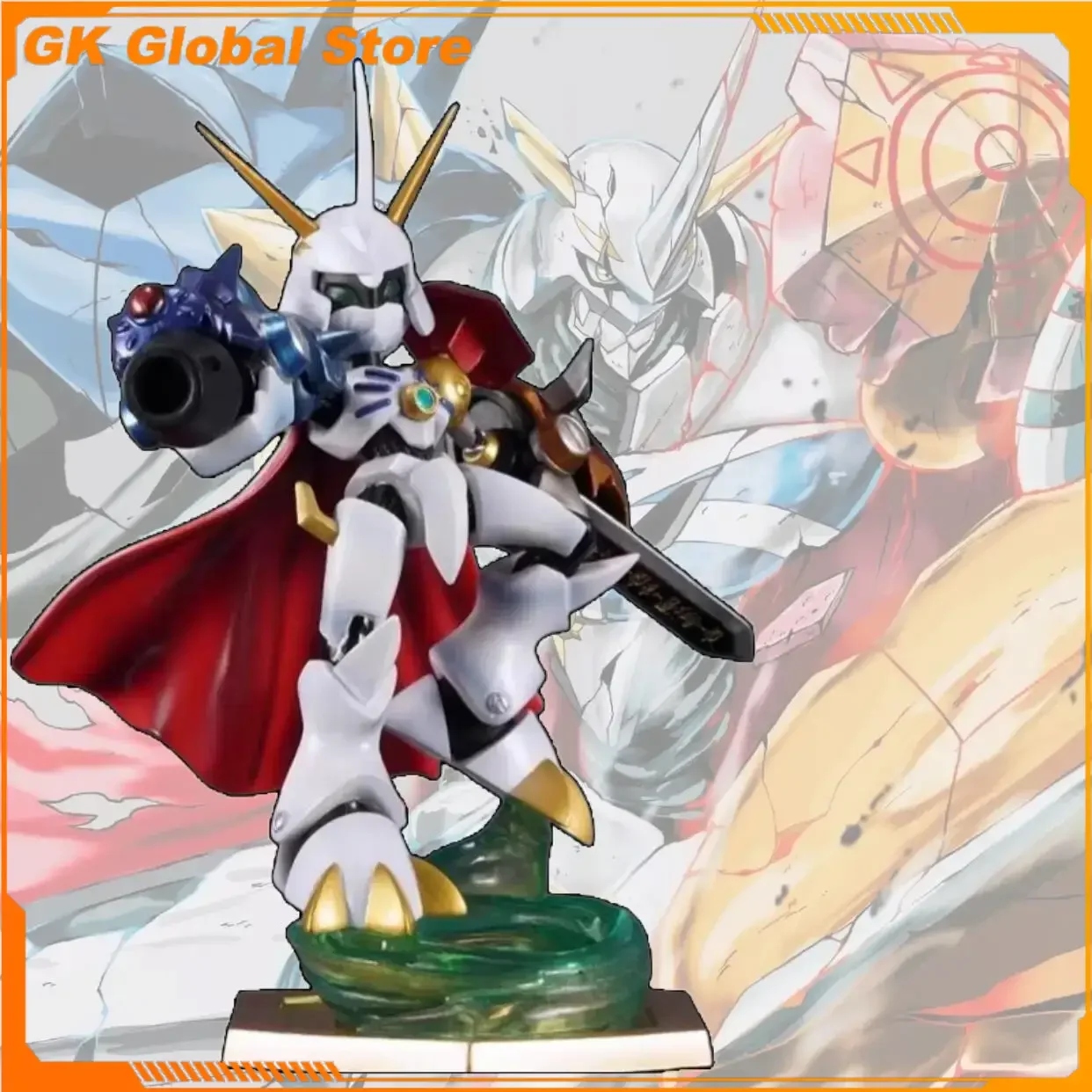 

24cm New Digimon Anime Figure Omegamon Peripheral PVC Model Collect Statue Desktop Decoration Ornaments Kids Birthday Gifts Toys