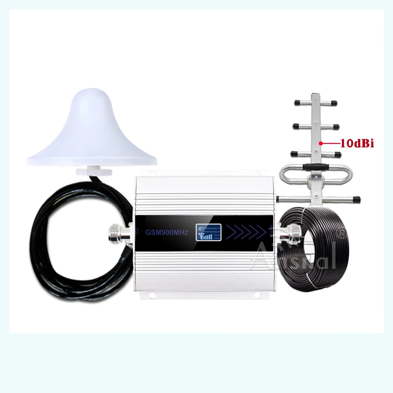 Hot selling! GSM mobile signal amplifier 900mhz repeater GSM 2g 3g 4g (band 8) cellular signal tube sound booster