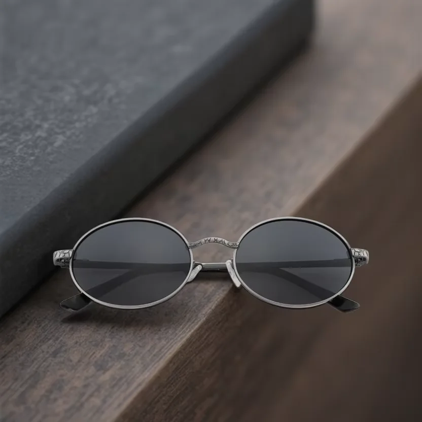 

Солнцезащитные очки овальные металлические для мужчин и женщин, небольшие Модные Винтажные солнечные очки в стиле 90-х с поляризацией, эстетичные Роскошные брендовые дизайнерские очки