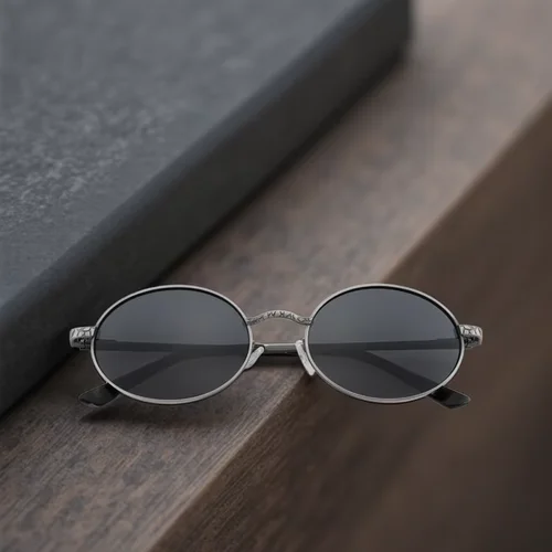 Imagen 1 del producto Gafas de sol polarizadas de Metal ovaladas Retro para mujeres y hombres, gafas de sol pequeñas de moda de los años 90, gafas de diseñador de marca de lujo estéticas