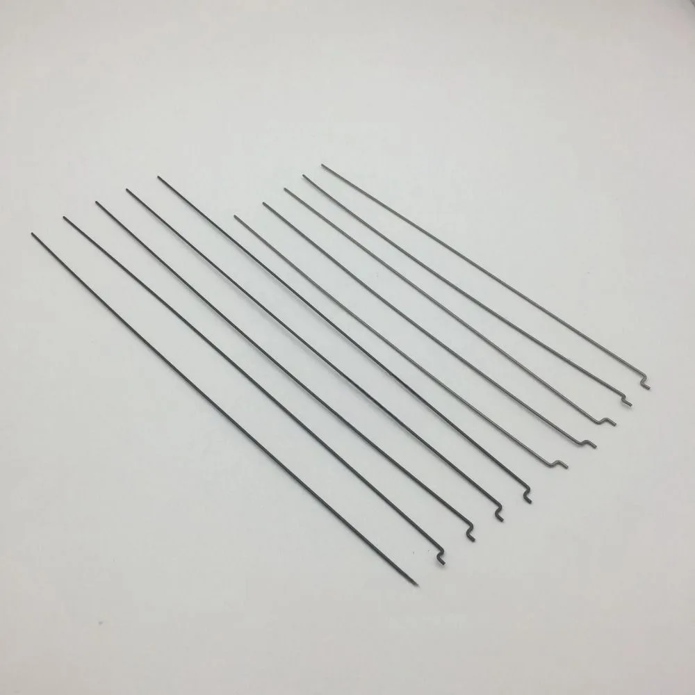 20 Stück langlebiger Z-Typ-Lenkgetriebehebel, Metalllänge 20 cm, Zugstange, Durchmesser 1,2 mm, RC-Flugzeugzubehör, Servohebel