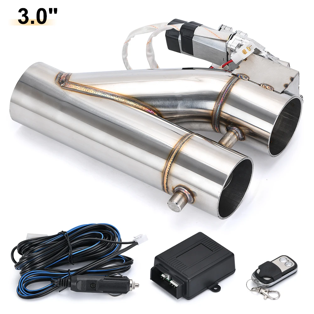 Universele Rvs 304 2.0 "2.25" 2.5 "3" Dual-Valve Elektrische Uitlaat Downpipe Uitsparing Met afstandsbediening Draadloze Accessoires