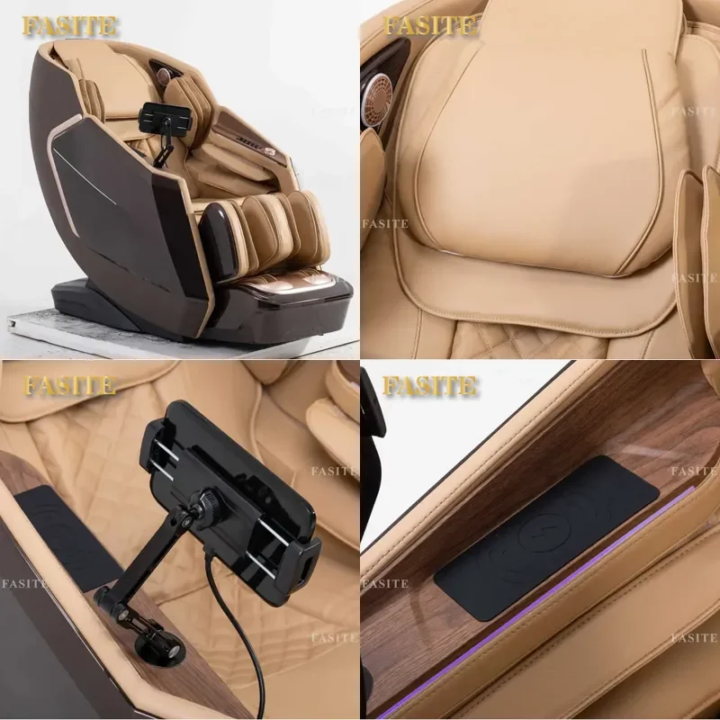 For Intelligent Voice Control 3D Airbag Electric Massage Chair Luxury Space Capsule Sofa with Leg Heating Household Furniture