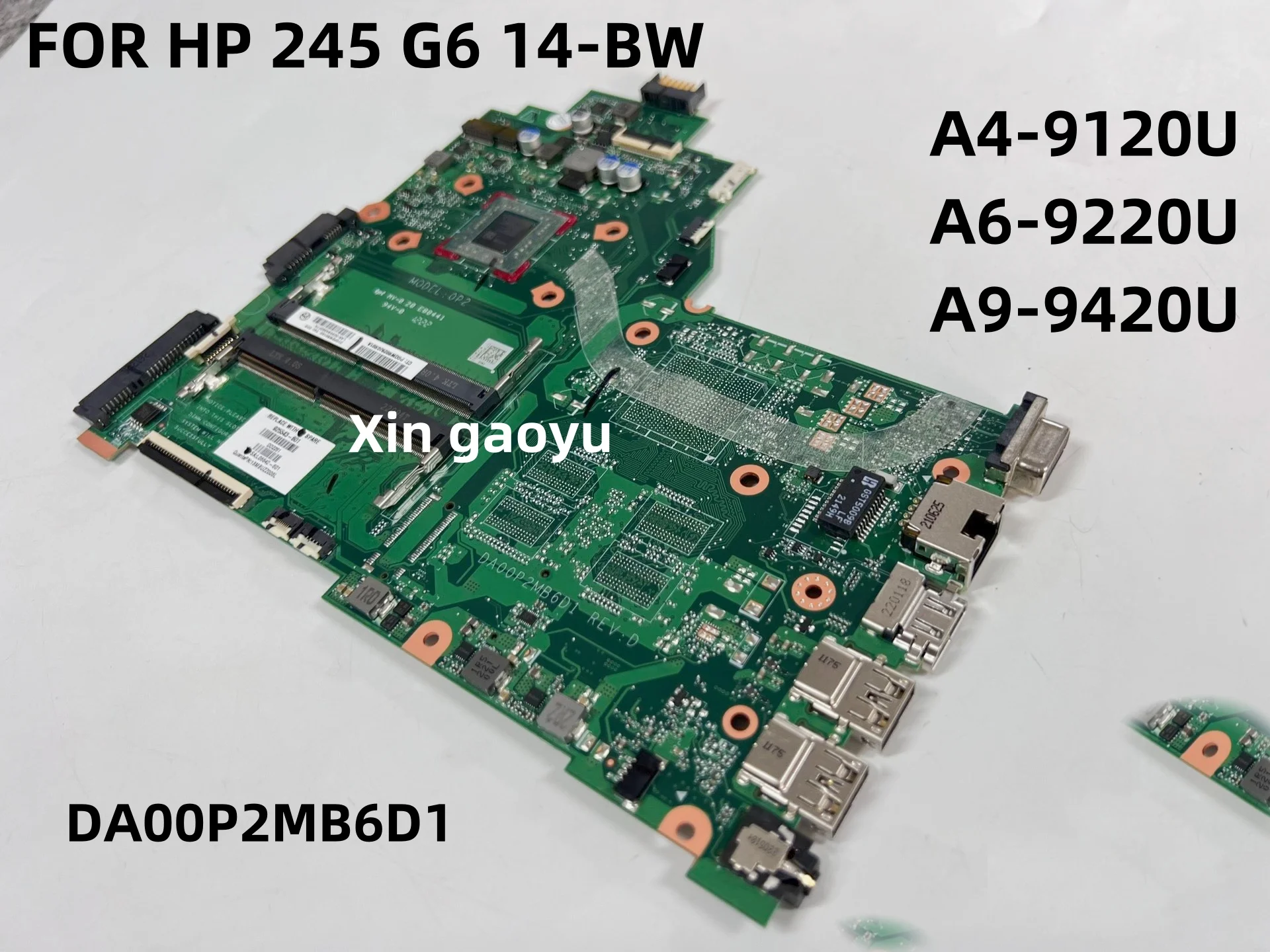 

Оригинальная материнская плата для ноутбука HP 245 G6 14-BW DA00P2MB6D0 DA00P2MB6D1 с процессором AMD E2 A4 A6 A9 DDR4 925545-001 100% протестирована ОК