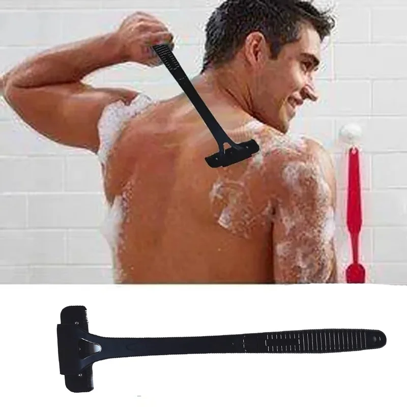 Nuovi Uomini Indietro Rasoio Capelli Corpo Rasoio di Sicurezza Manico Lungo Pieghevole Trimmer Corpo Gamba Manico Lungo Rimozione Rasoio da Barba Strumento