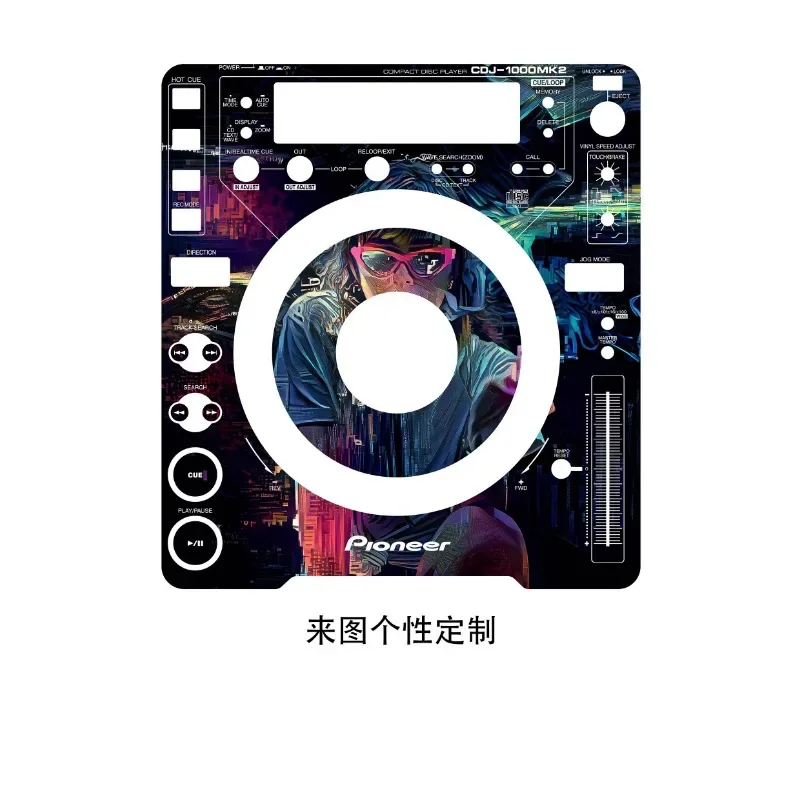 

Pioneer CDJ-1000MK2 Custom Control Panel Protector - Anti-Scratch Vinyl Skin with Colorful Decals (DJ Gear Not Included)