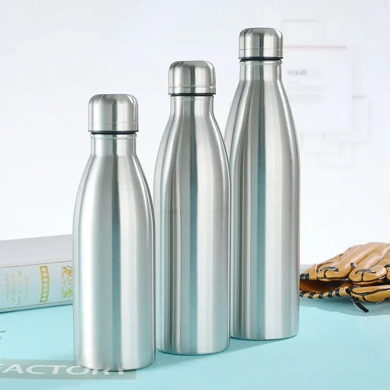 Single Layer Stainless Steel Canteen Kettle Outdoor Camping Hiking Water Bottle Portable Large Capacity Leakproof Drinking Bottl image 2