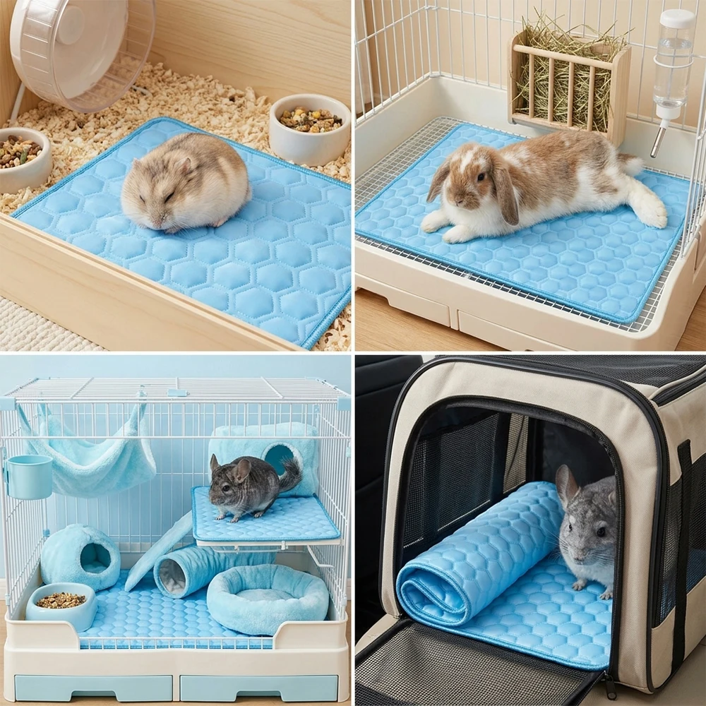 Colchoneta refrescante para mascotas pequeñas, cama lavable - imagen 5