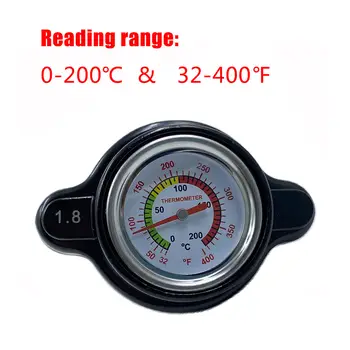 Tappo radiatore ad alta pressione per motociclette con indicatore di temperatura 1,8 bar Tappo radiatore 25,6 psi 1638630001 per Honda CRF450R 2002-15 10 best sales tappo del liquido di raffreddamento - №3