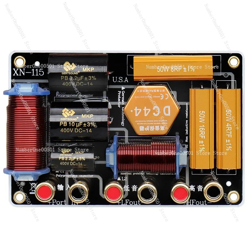 Audio Crossover Stage Speaker 2-Way Crossover High Power 15 Inch 12 Inch Speaker Amplifier Matching Mixer