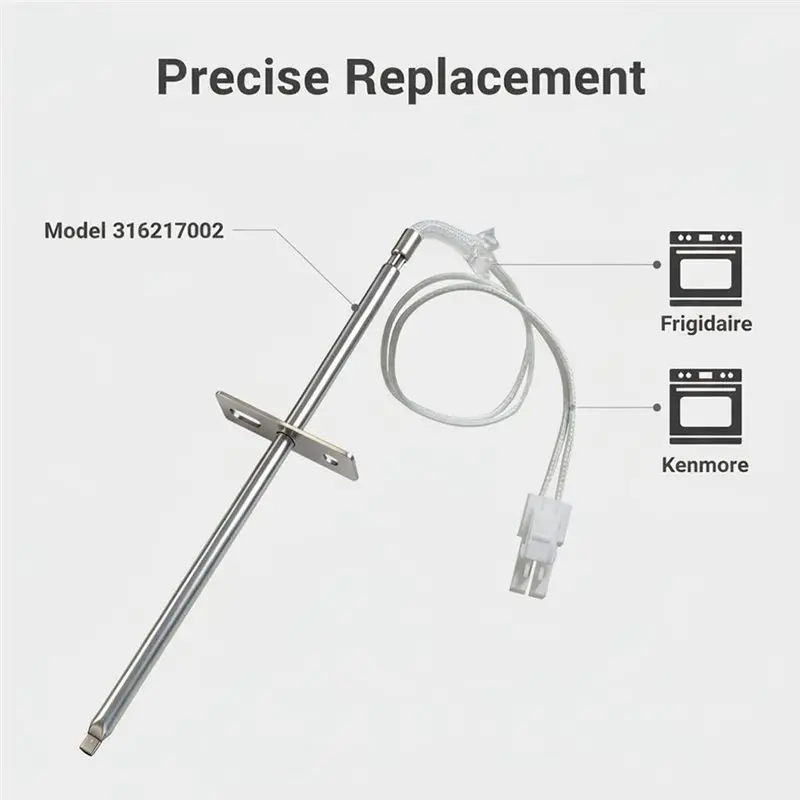 CHCH For Multiple Models Compatible Frigidaire Oven Temperature Sensor Probe 316217002-Ensures Accurate Cooking Precise