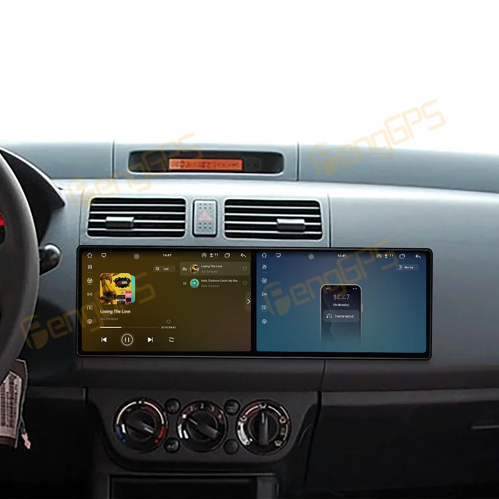 Dual Screen 10.1 Inch Android 15 CarPlay Car Radio For Suzuki Swift 2005-2010 Touch Screen Multimedia Player GPS Navigation DSP