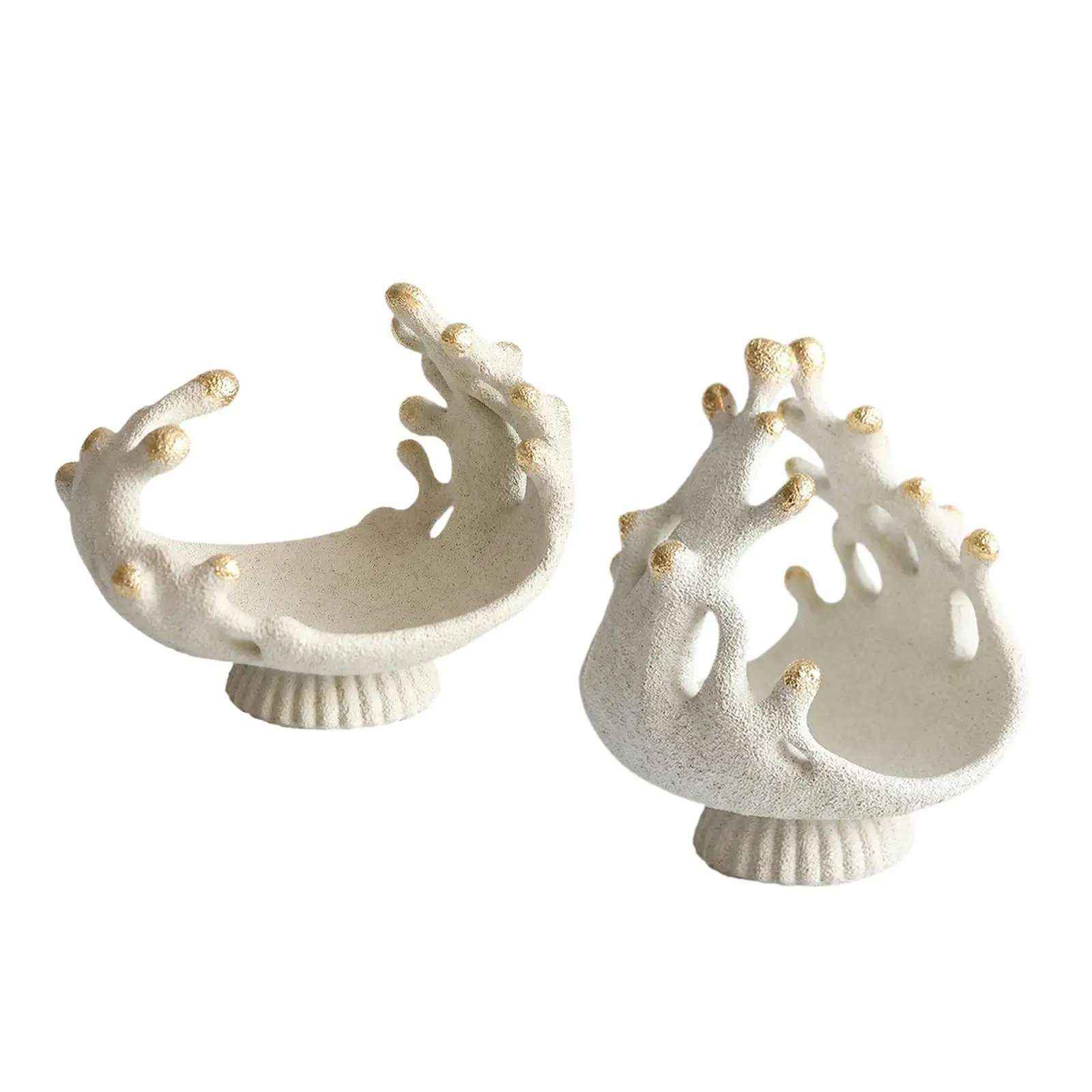 

Jewelry Organizer Tray Nordic Resin Coral Design for Accessories Storage Cabinet Desktop Ornament Home Decor