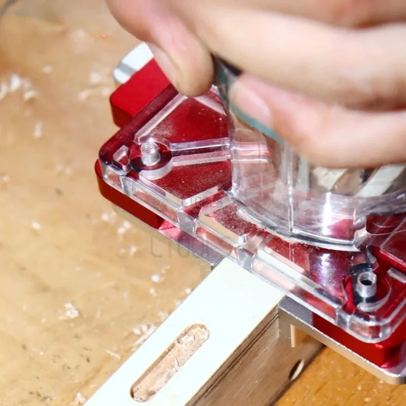 

Adjustable Grooving Auxiliary Tools Slotted Positioning Plate Professional Wood Slotting Groove Cutter Punching Template Tool