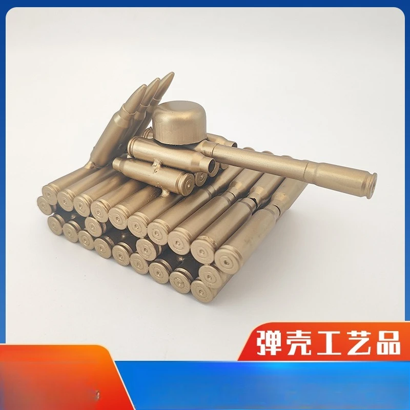 

Type 95 Tank Shell Welded Bullet Casings Model Craft, Military Memorabilia Army Veteran Gift for Office Desk Decor Collectors