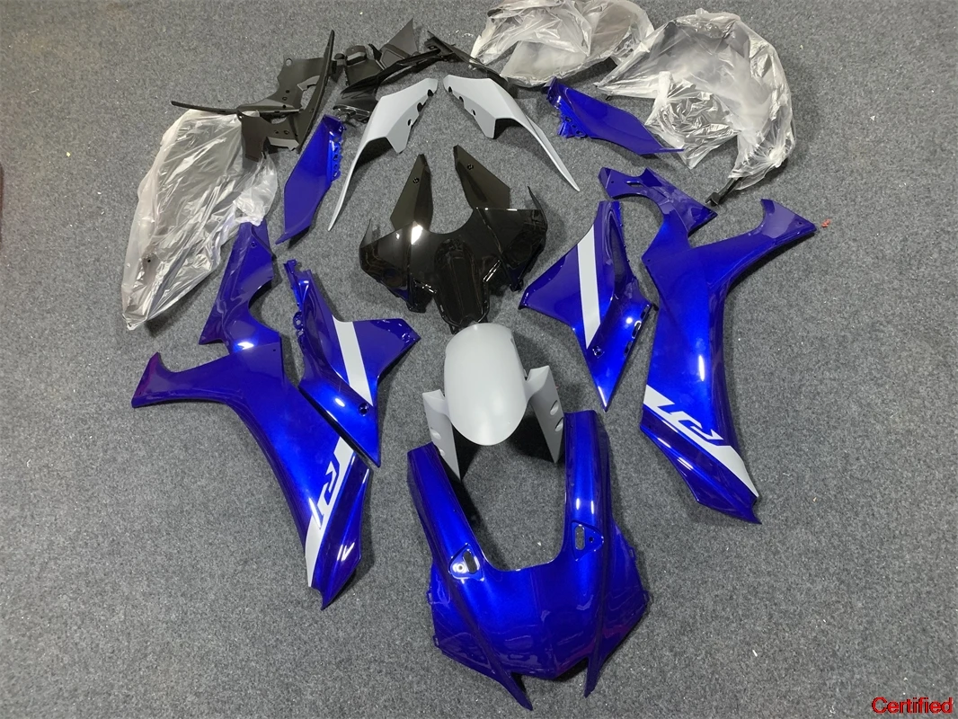 

Motorcycle Accessories For Fit YAMAHA YZF R1 2015 2016 2017 2018 Bike Fairings Kit Bodywork Custom Blue and white