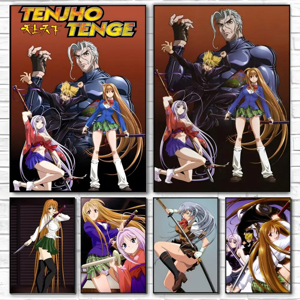 Póster de ANIME T-Tenjho TengeS, arte impreso para pared, adecuado para sala de estar, dormitorio, bar, salón, decoración del hogar, regalo