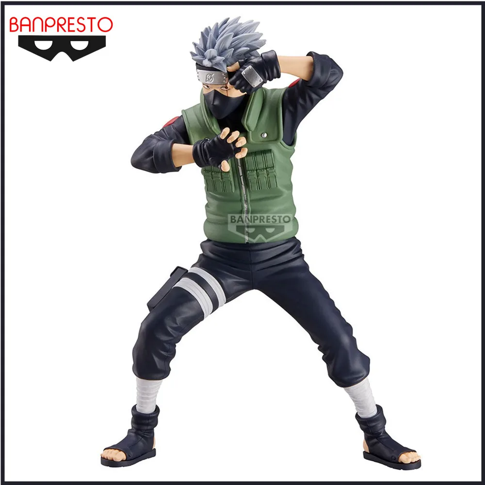 Original Anime Figure Naruto Grandista HATAKE KAKASHI Action Figurine Shippuden Toys for Children Collector Model Doll 23cm