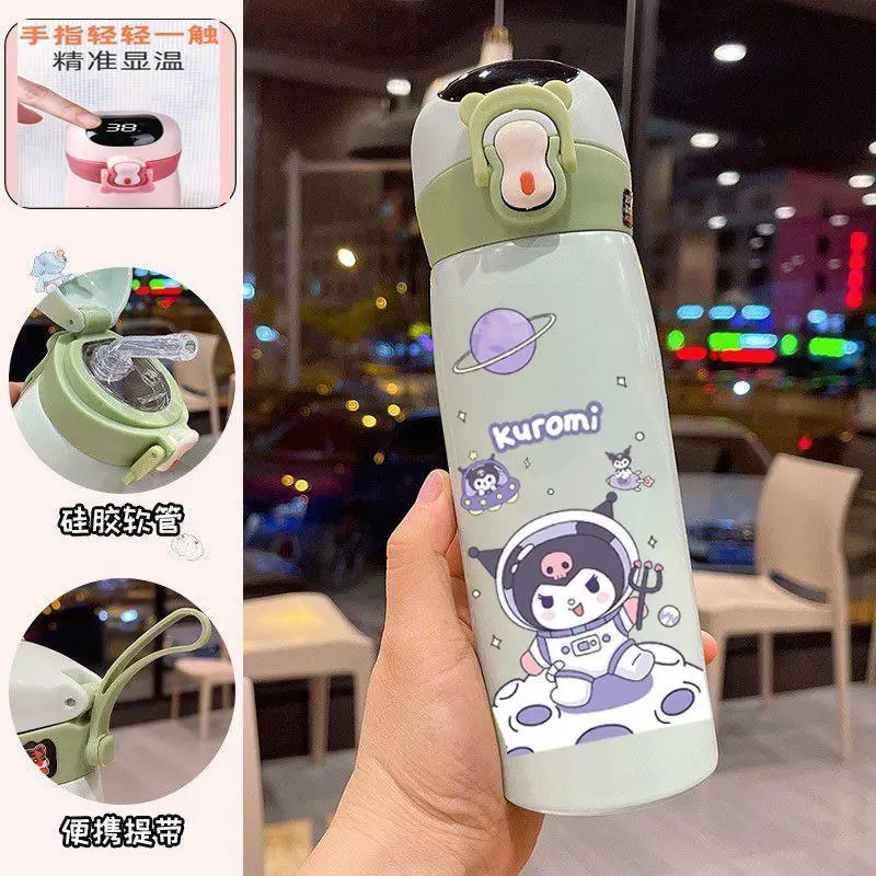 

450 мл 316Sus Sanrio Kawaii детская чашка Melody Kuromi изоляционная чашка новая прямая чашка интеллектуальный дисплей температуры портативный