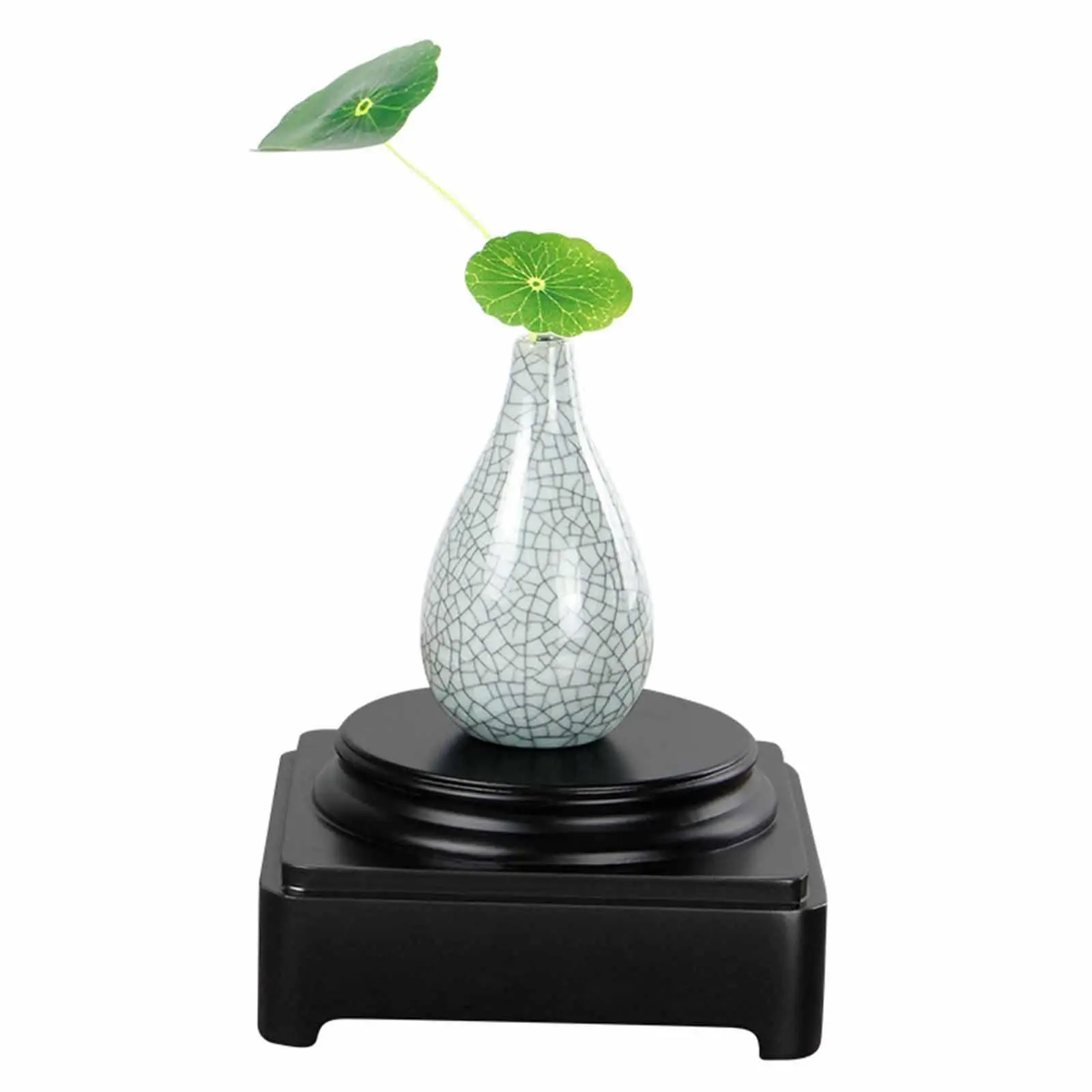 Wood Panel Round Display Base Elegant Stand for Crafts Art Exhibition Vase Sculpture Flowerpot