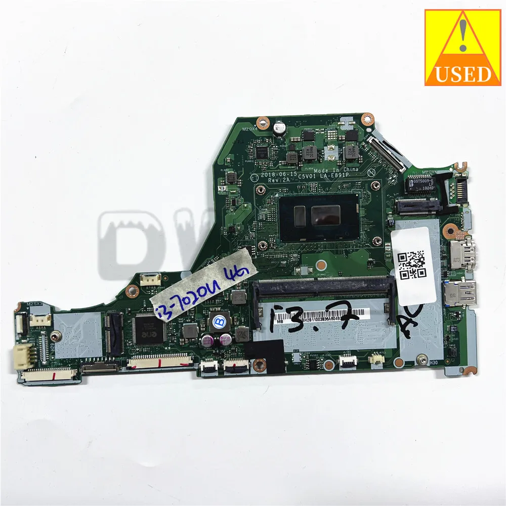 

Laptop Motherboard Used LA-E891P for acer A315-53 A515-51 with I3-7020U 4G Fully Tested to Work Perfectly