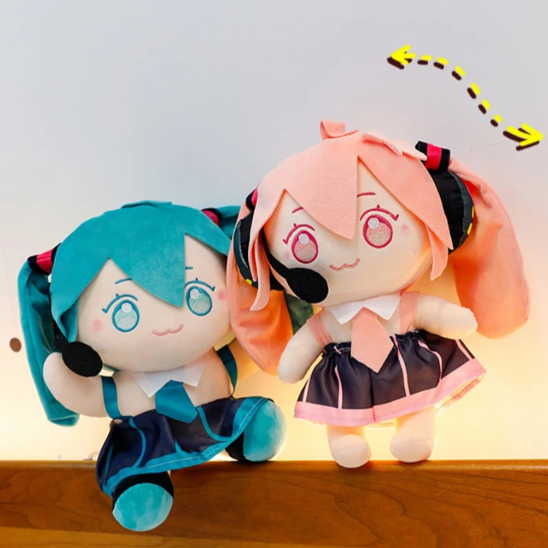 Anime Cute Hatsune Miku Stuffed Plush Doll Cartoon Hatsune Peripheral Plush Companion Doll Children Sleeping Comfort Pillow Gift