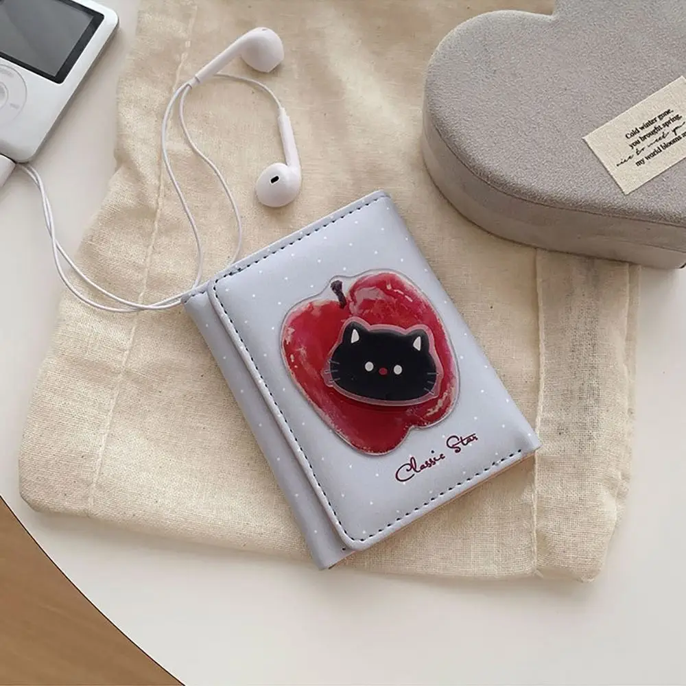 Trendy Cartoon Animal Tri-fold Wallet PU Multicolor Card Holder Large Capacity Rotatable Women's Wallet For Ladies
