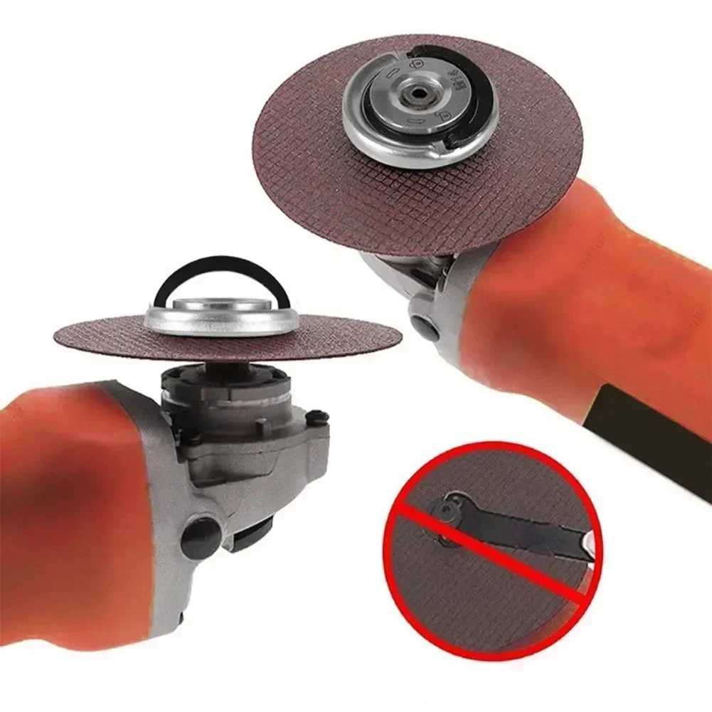 M14/M10 5/8"-11 Angle Grinder Quick Release Self-Locking Pressing Plate Flange Power Chuck for Angle Nuts Replacement Universal