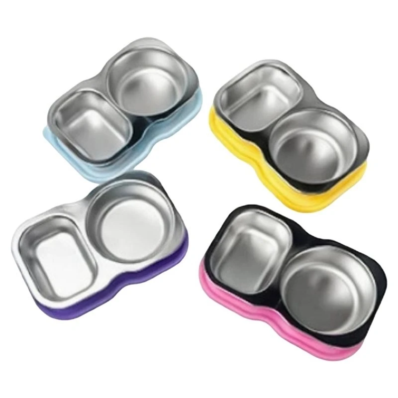 MLGB-Snack Container 4-Pack Stainless Steel With Lid Salad Dressing Condiment Small Container