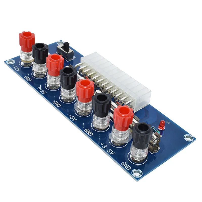 A23F-XH-M229 ATX Desktop PC Chassis Transfer Daya Ke Papan Adaptor Modul Sirkuit Catu Daya 24 Pin