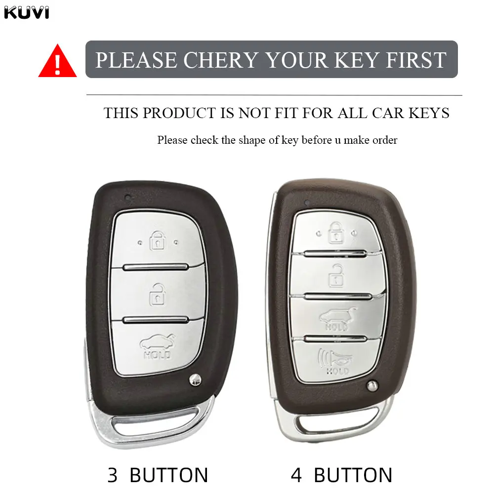 3 Button TPU Car Key Case Cover For Hyundai Tucson Santa Fe Rena Sonata Elantra Creta Ix35 Ix45 I10 I30 I40 Keychain Accessories