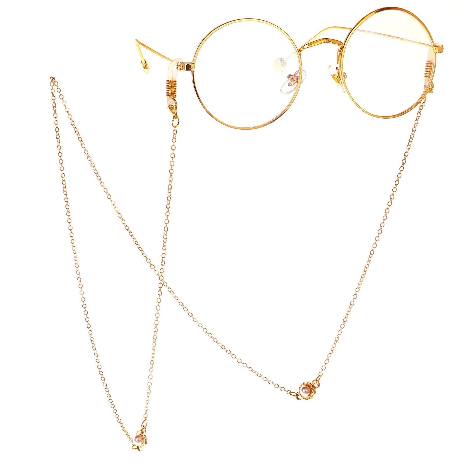 

Fashion Sun Glasses Good Pearl Eyeglasses Chain Women Outside Casual Sunglasses Accessory Necklace Gift Mask Hanging Rope