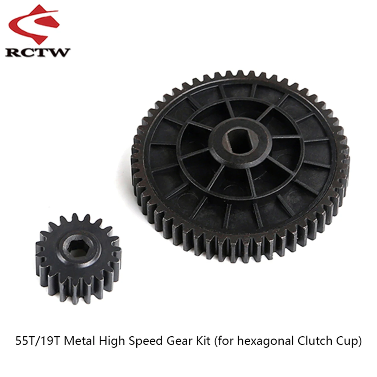 16T 58T or 17T 57T or 19T 55T Metal Gear or With Clutch Cup Kit for 1/5 HPI ROFUN ROVAN KM BAJA 5B 5T 5SC Buggy Truck Rc Parts