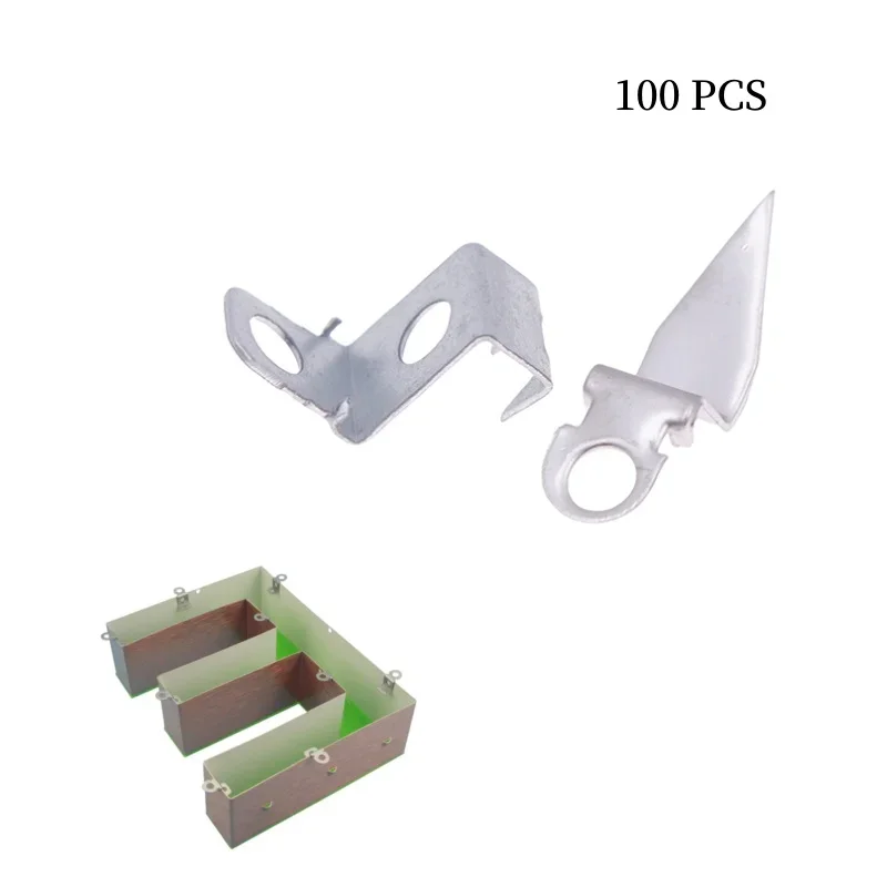 100 PCS 3D Channel Letter Hanging Ear Stainless Steel Metal Sign Installation Fixing Spare Part Advertising Hardware