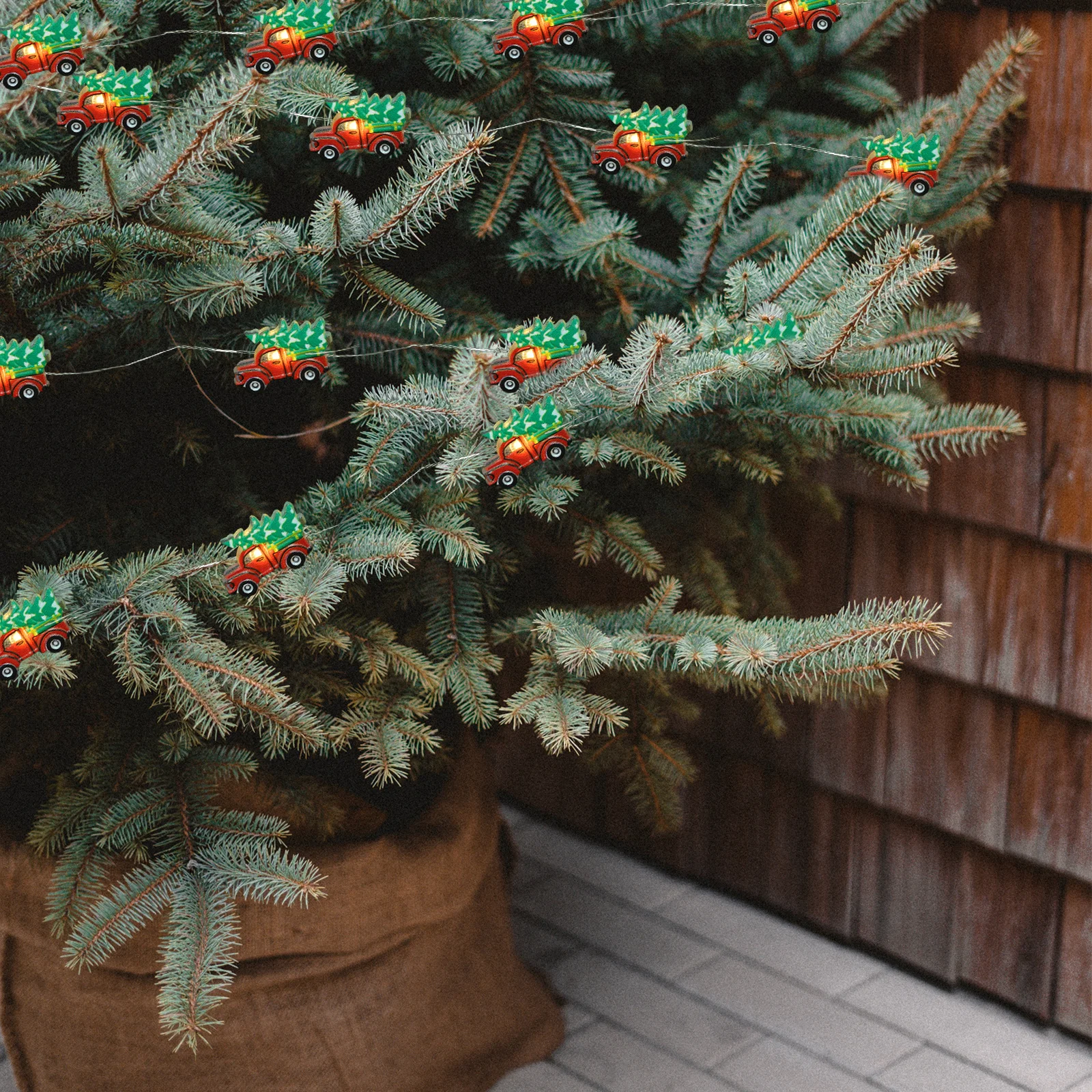 

1Pcs Christmas String Light Red Lamp Creative Xmas Tree Modeling Light Xmas Festival Lamp Scene Decoration