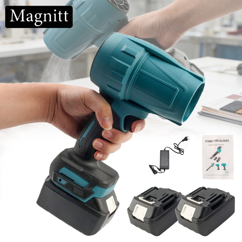 Ventilateur turbo à brosse Magnitt 200M/S, souffleur d'air électrique sans fil, outil portatif puissant pour batterie Makita 18V