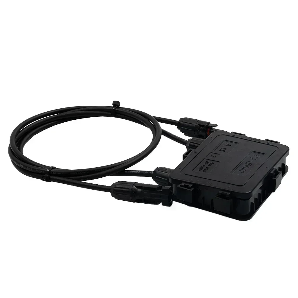 Solar PV Junction Box Solar Panel Vertical With Wire 12AWG Wire Anti-islanding Protection Connector Accessories
