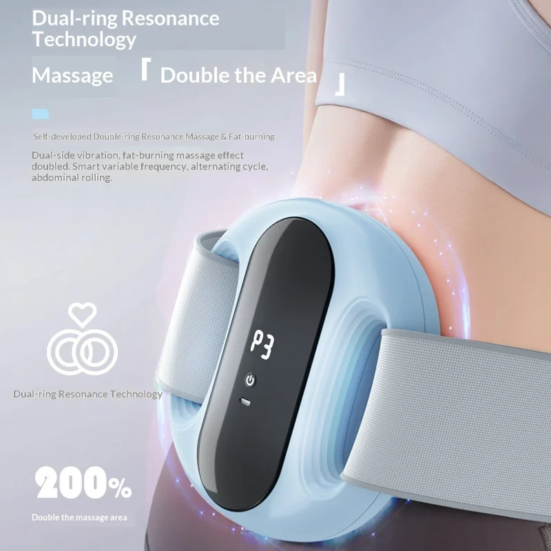 

Electric Vibrating Fascia Ring Massager, High Frequency Body & Waist Fat Shaker, Hands-free Wireless Muscle Relaxation Device.