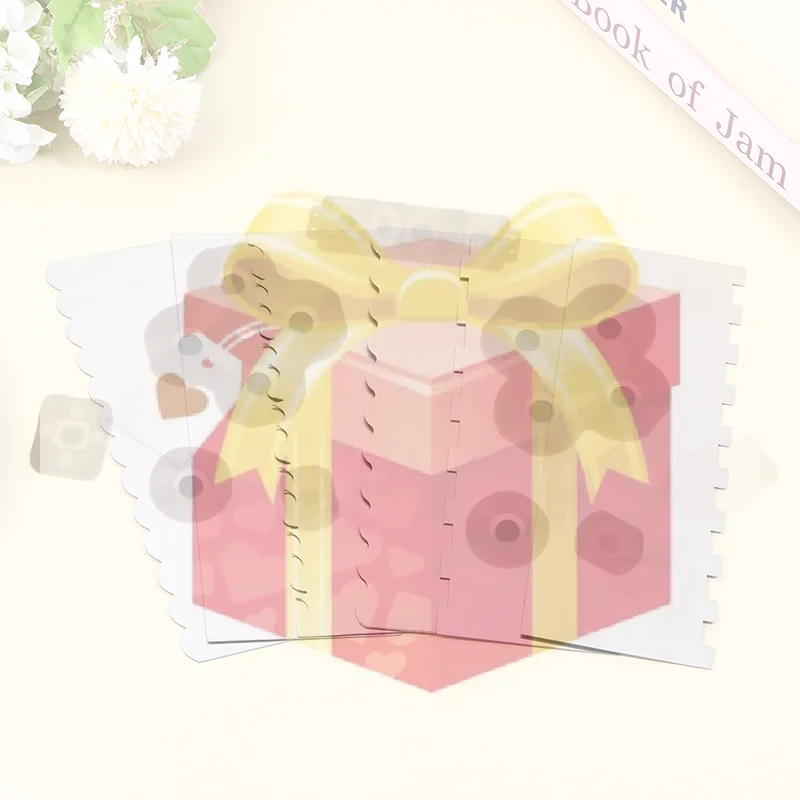 【HG】Stainless Steel Cake Scraper Double Sided Patterned Stripe Edge Cake Decorating Comb Smoother Scraper Pastry Cutter