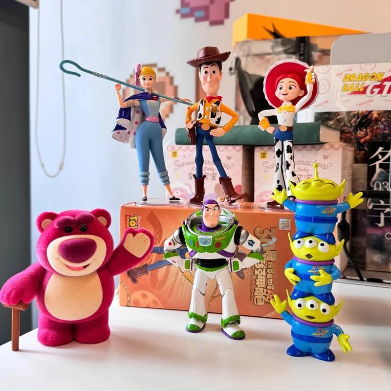 Disney Pixar Toy Story 30th Anniversary Commemorative Blind Box Toy Alien Woody Jessie Buzz Lightyear Figure Collection Toy Gift