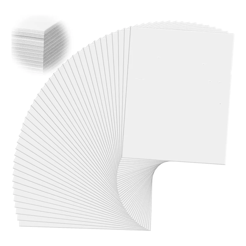 

A91P 50 Pack Foam Boards 1/8 Inch Thickness Foam Poster Boards For Presentation Board For School Crafts Office Art Projects