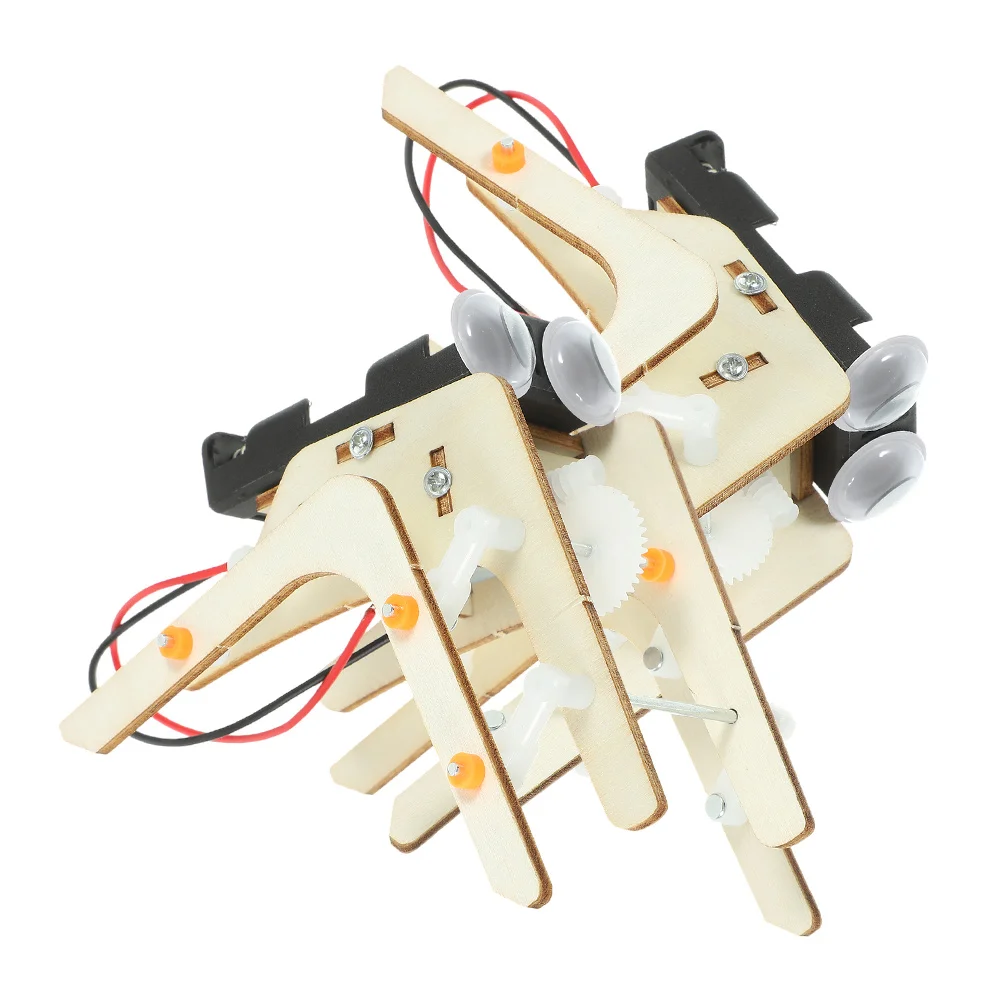 

2 set 2 Sets Spider Robot Wood Toy Physics Educational DIY Plaything Easy Assemble Scientific Experiment Building Blocks