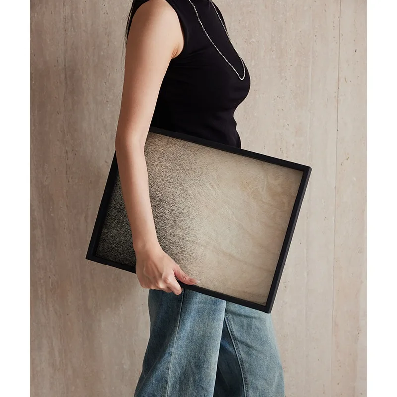 Medieval tray light luxury high-end high-end storage plate jewelry display plate entrance ornament